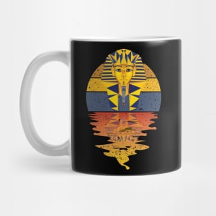 vintage Pharaoh reflected on lights of moon Mug